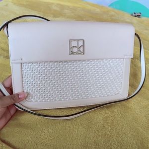 Calvin Klein nude pink crossbody bag